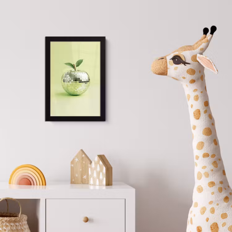 Poster met lijst - Groen - Disco - Decoratie - Appel — 5