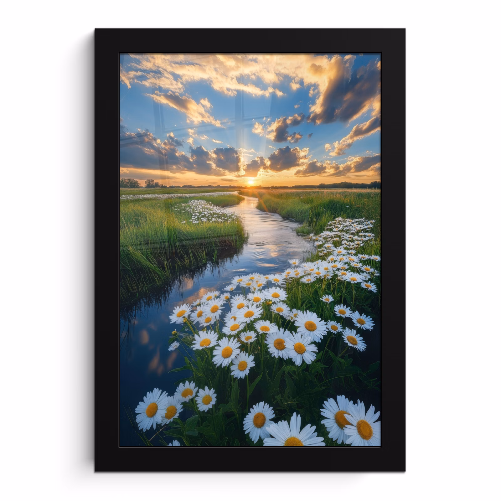 Poster met lijst - Beekje - Landschap - Margriet — 1