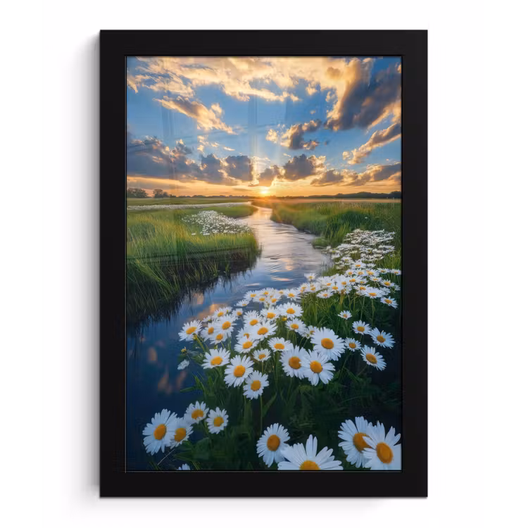 Poster met lijst - Beekje - Landschap - Margriet — 1