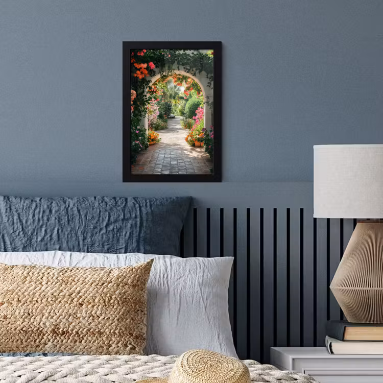 Poster met lijst - Doorkijk - Bloemen - Natuur - Bloementuin — 4
