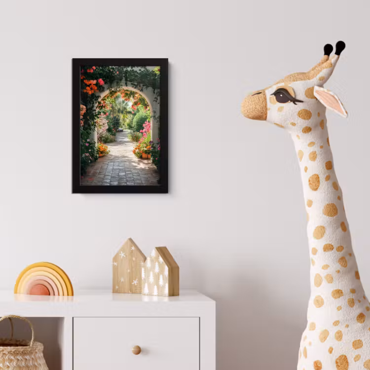 Poster met lijst - Doorkijk - Bloemen - Natuur - Bloementuin — 5