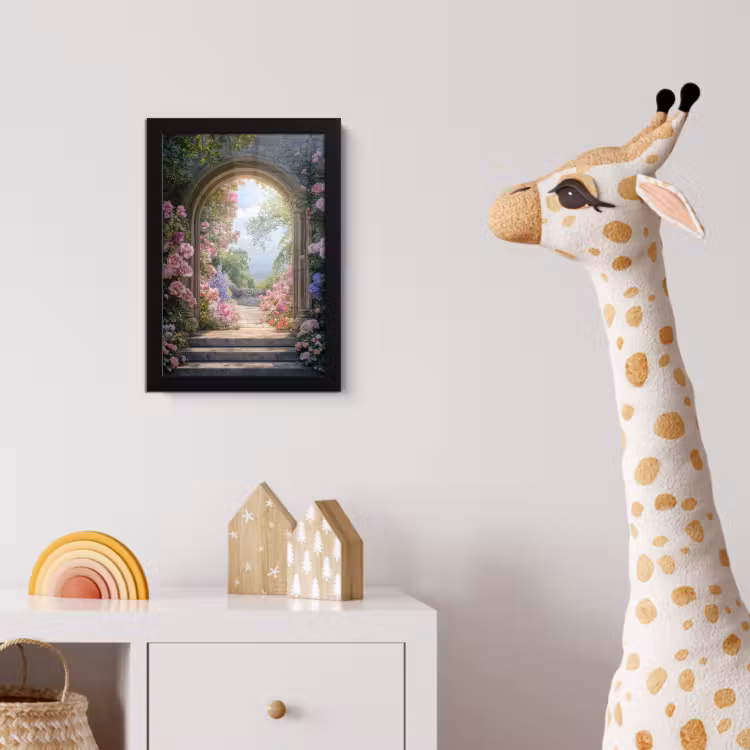 Poster met lijst - Doorkijk - Rozen - Vintage - Bloemen — 5