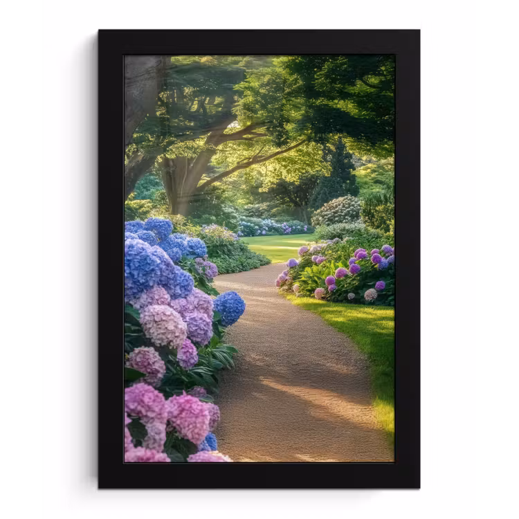 Poster met lijst - Hortensia- Park - Pad — 1