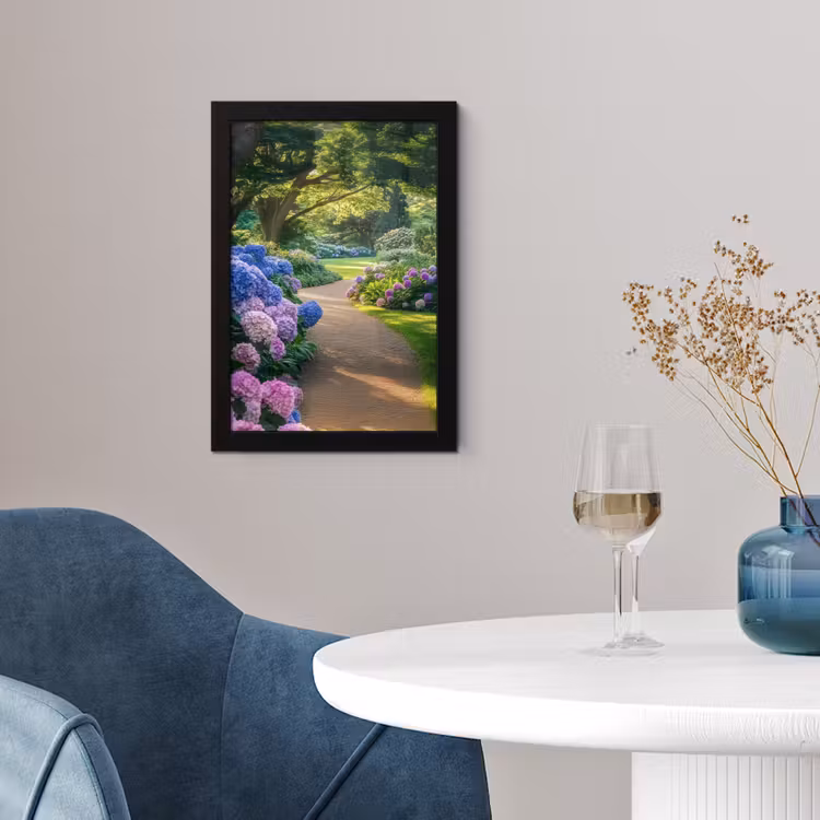 Poster met lijst - Hortensia- Park - Pad — 2