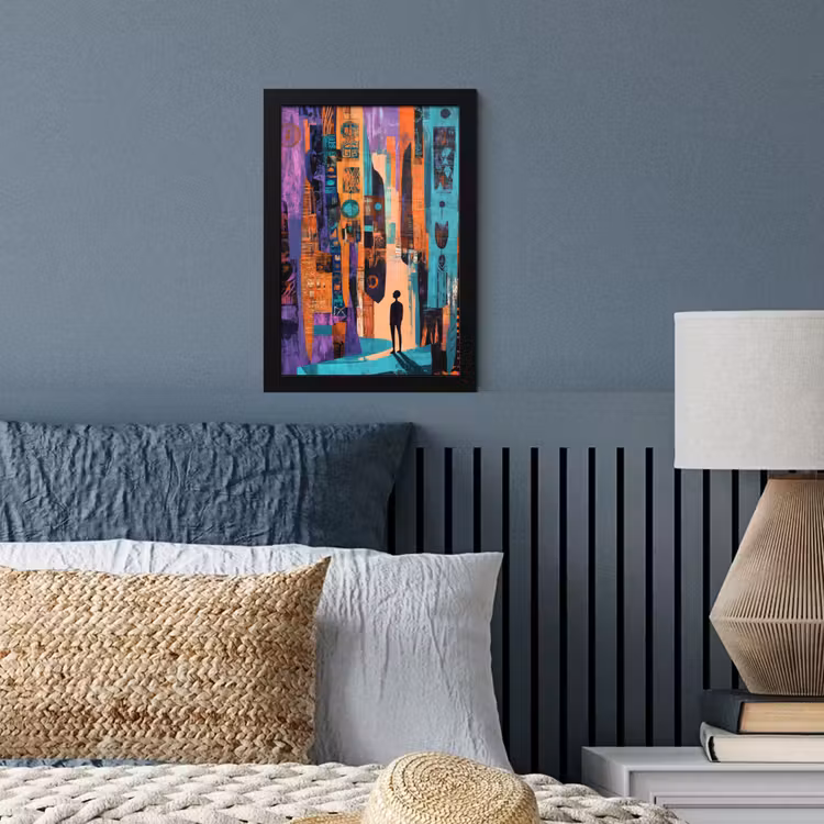 Poster met lijst - Abstract - Figuren - Kleurrijk — 4