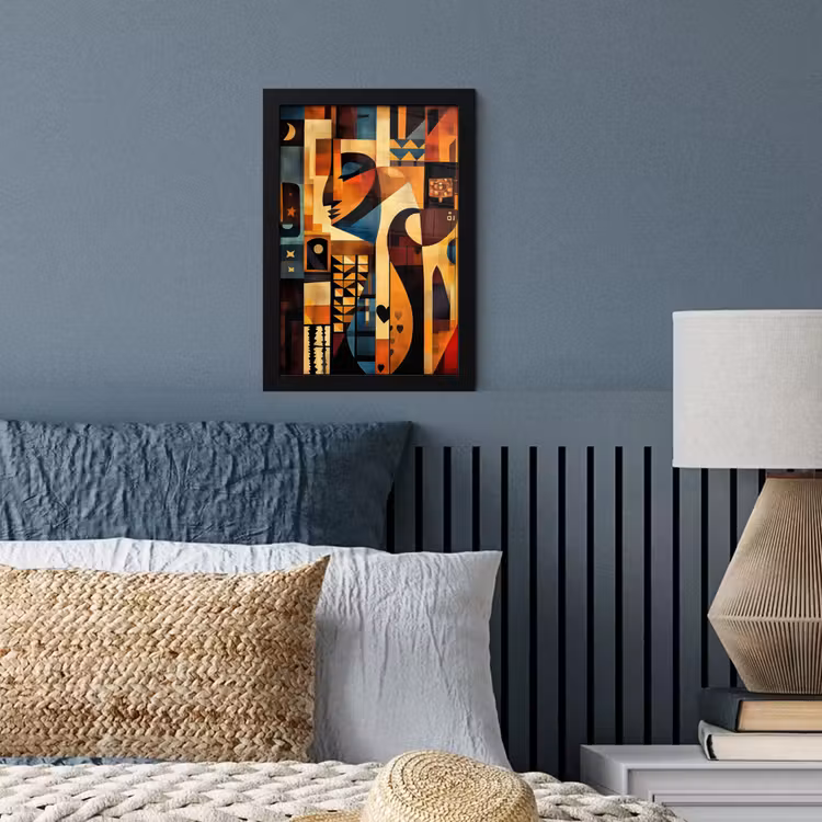 Poster met lijst - Figuren - Abstract - Symbolen — 4