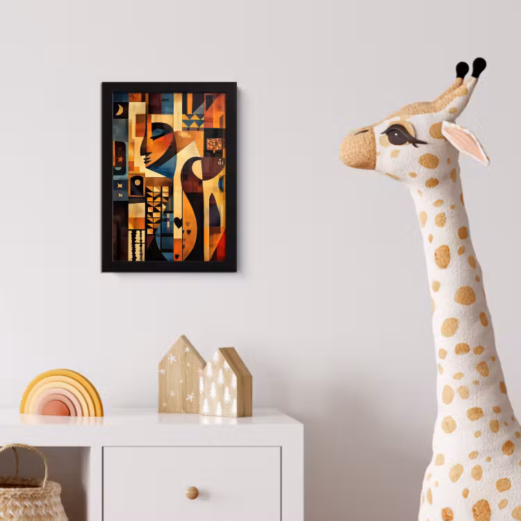 Poster met lijst - Figuren - Abstract - Symbolen — 5