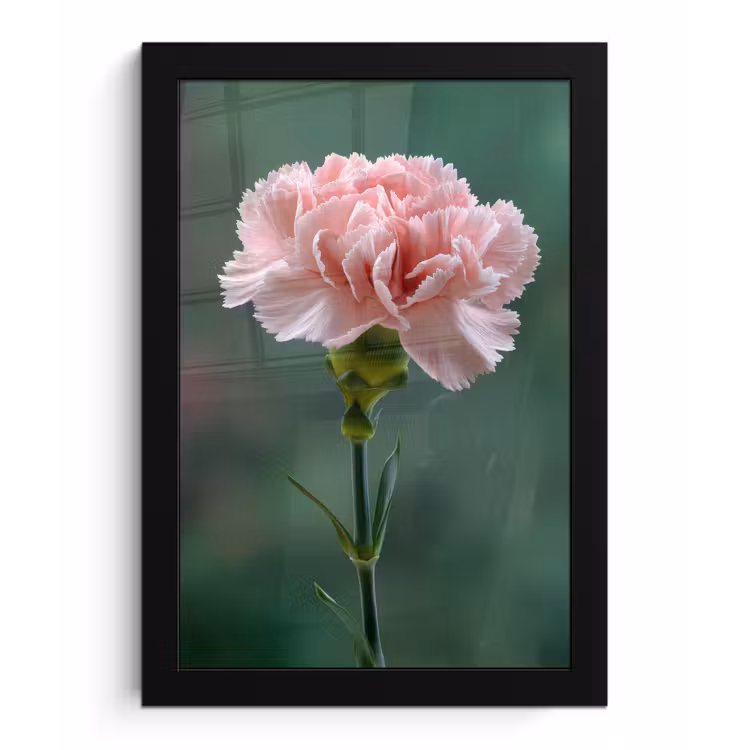 Poster met lijst - Anjer - Roze - Bloemblaadjes — 1