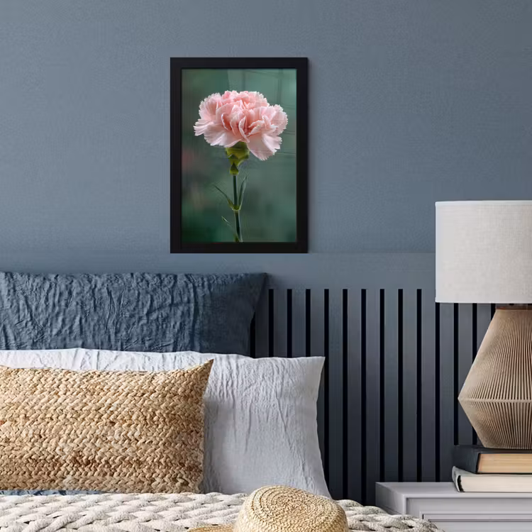 Poster met lijst - Anjer - Roze - Bloemblaadjes — 4