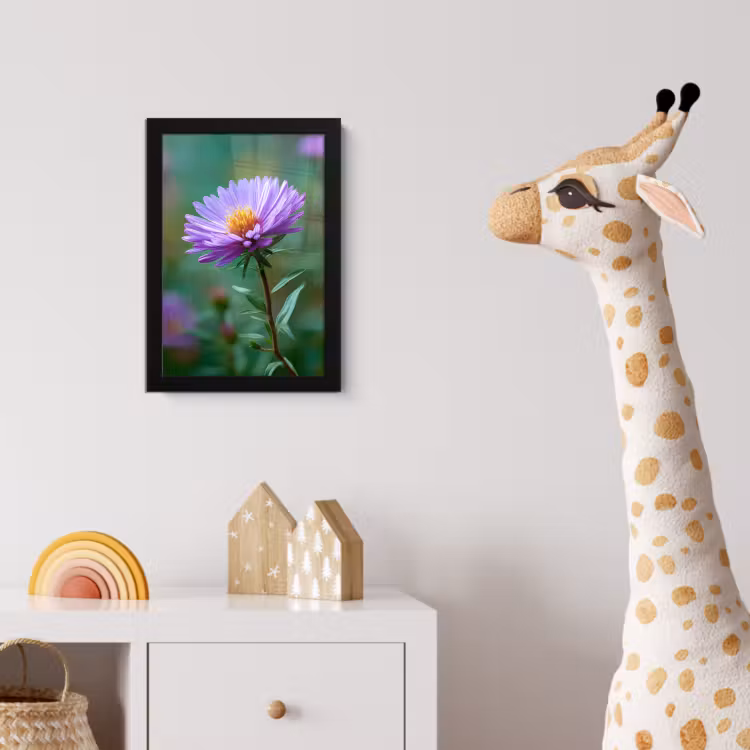 Poster met lijst - Aster - Paars - Bloem - Blaadjes — 5