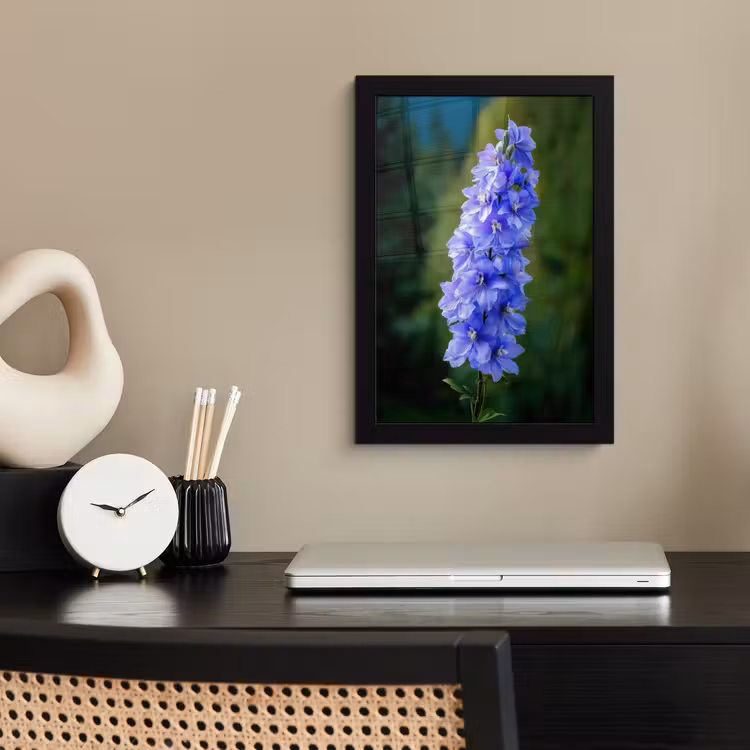 Poster met lijst - Bloemen - Blauw - Dennenboom — 3