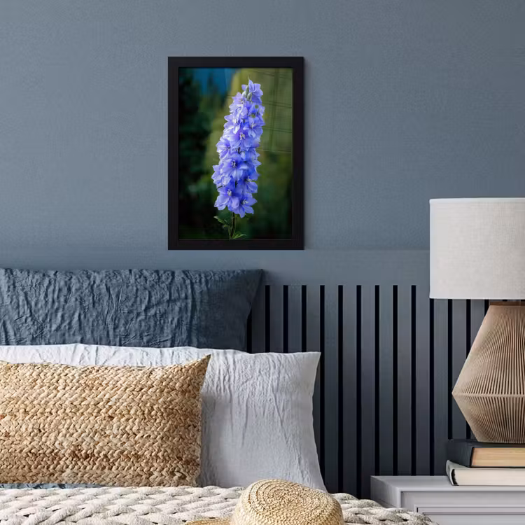 Poster met lijst - Bloemen - Blauw - Dennenboom — 4