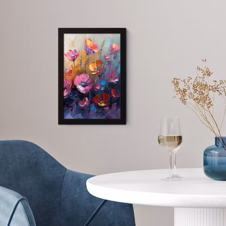 Poster met lijst - Bloemen - Botanisch - Kunst - Roze - Natuur — 2
