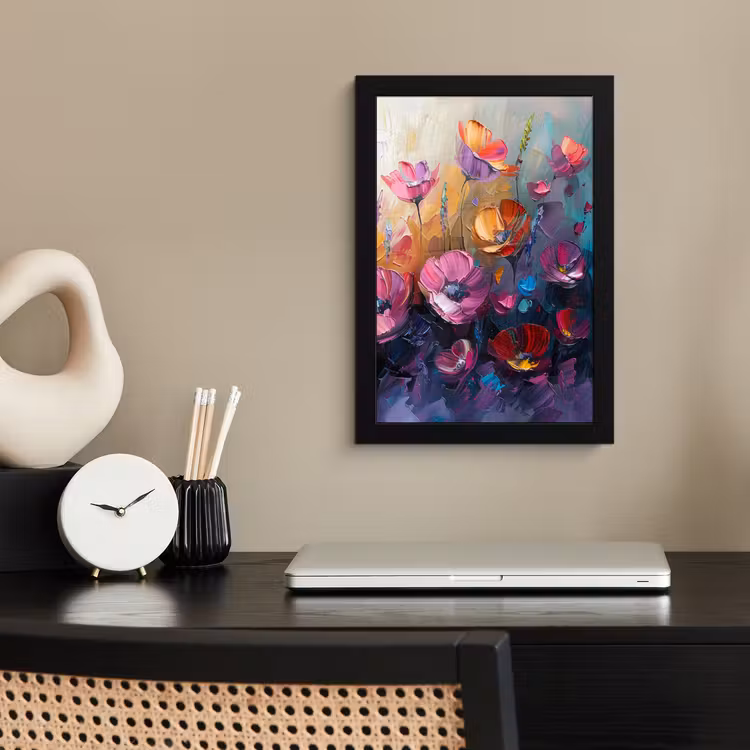 Poster met lijst - Bloemen - Botanisch - Kunst - Roze - Natuur — 3