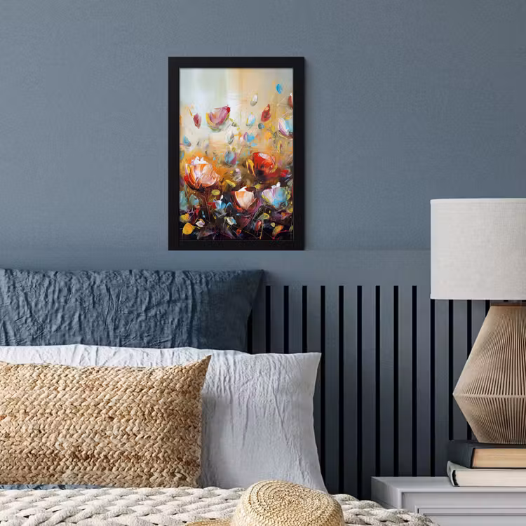 Poster met lijst - Bloemen - Kunst - Natuur - Olieverf — 4
