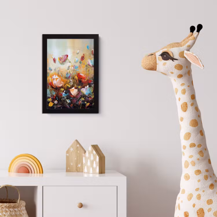 Poster met lijst - Bloemen - Kunst - Natuur - Olieverf — 5