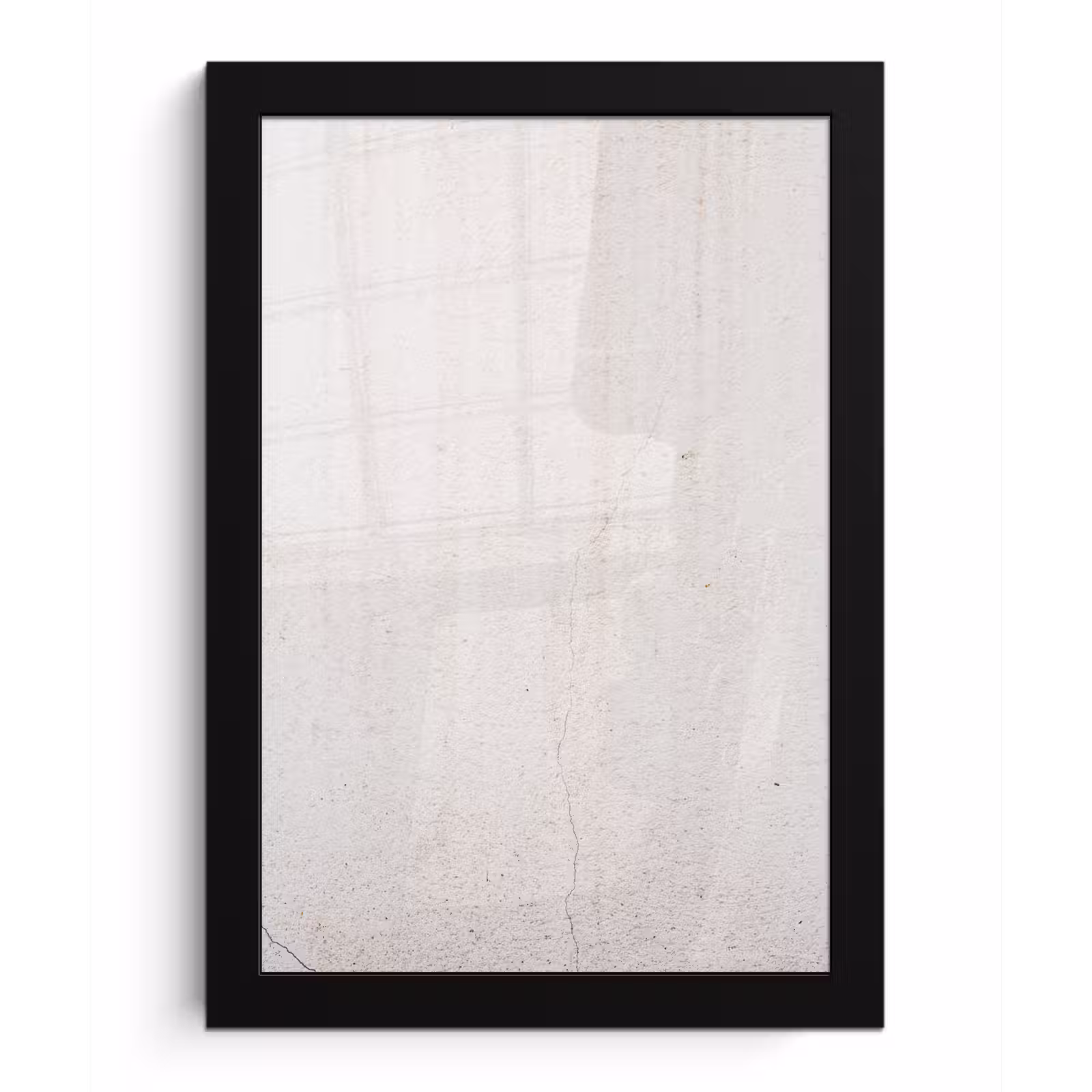 Poster met lijst - Beton - Muur - Wit — 1