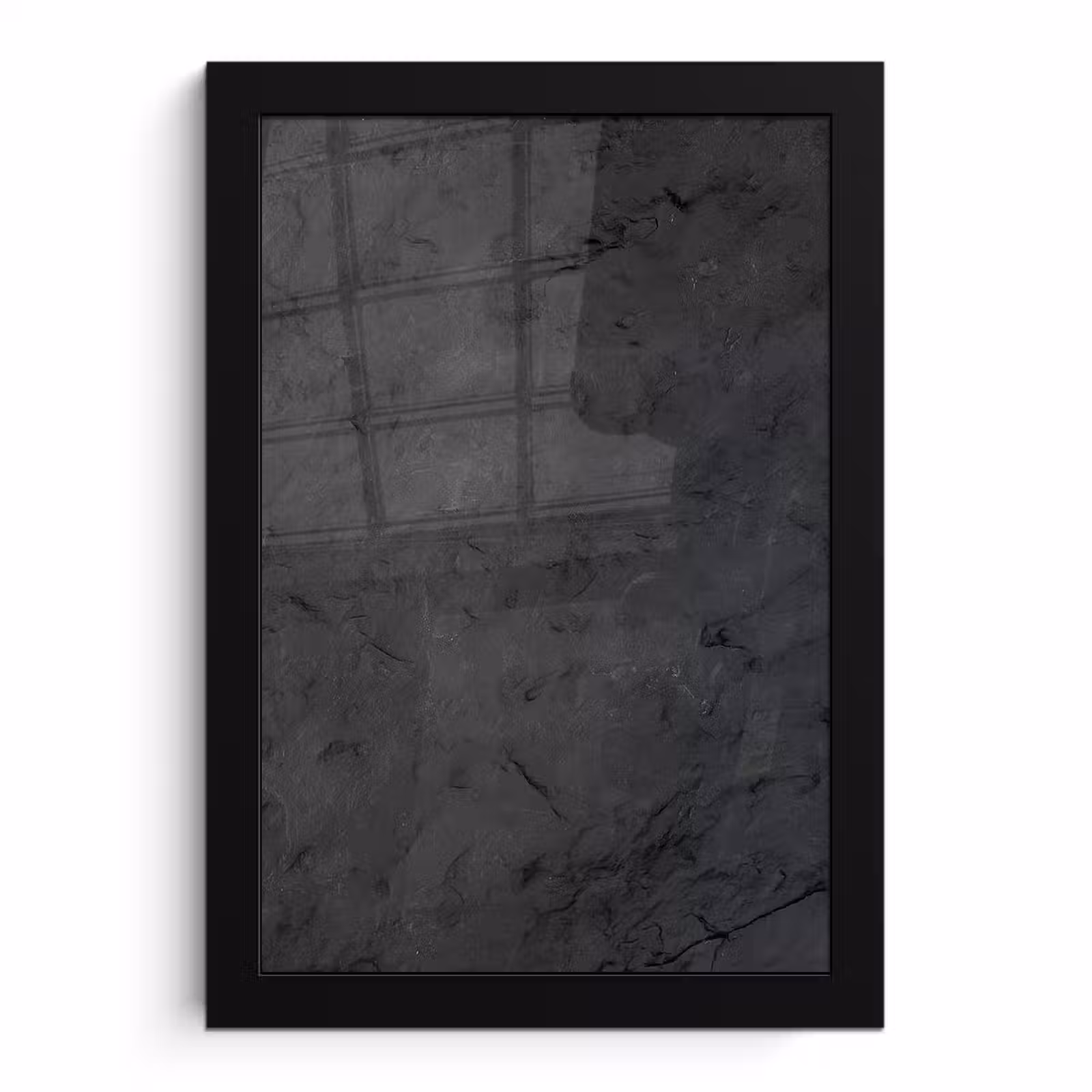 Poster met lijst - Grijs - Cement - Beton - Industrieel - Structuur — 1