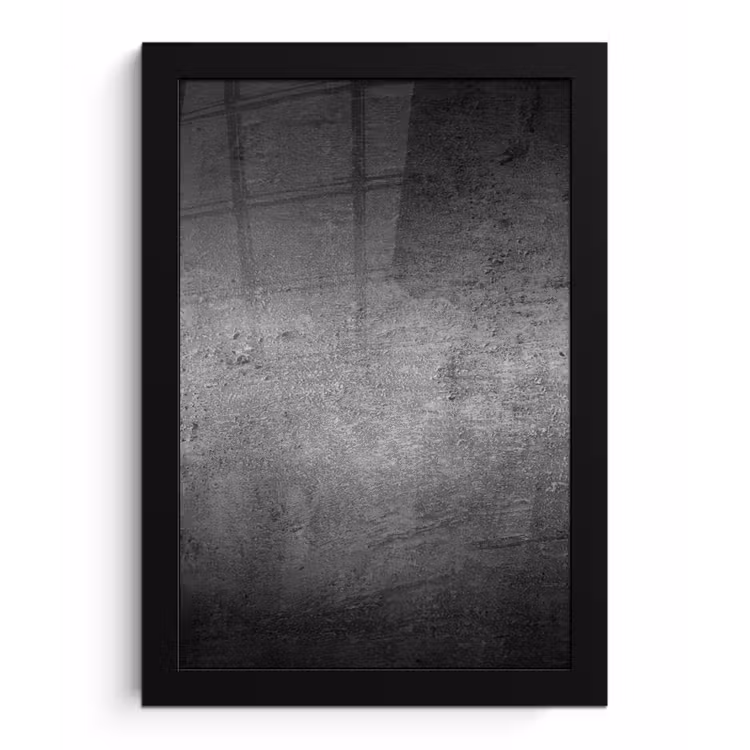 Poster met lijst - Beton - Grijs - Retro - Cement - Textuur — 1
