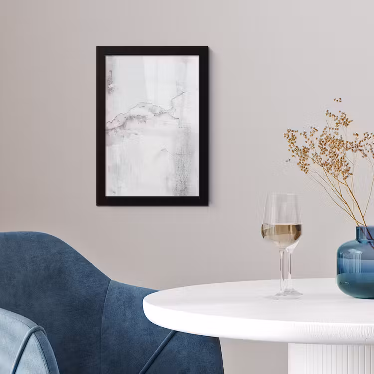 Poster met lijst - Beton - Grijs - Wit — 2