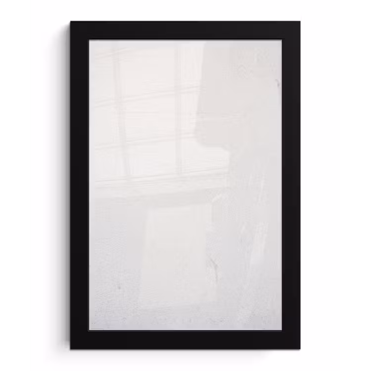Poster met lijst - Beton - Wit - Modern — 1