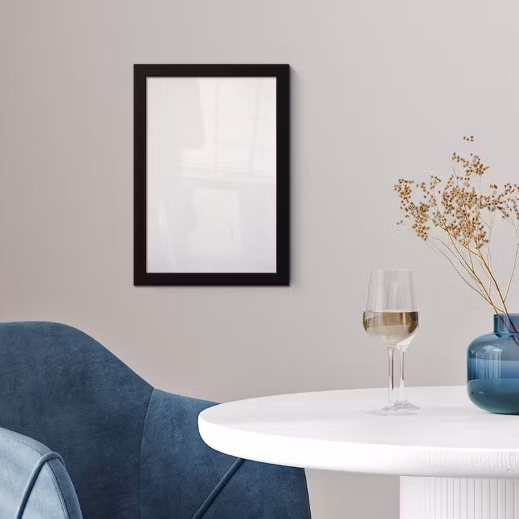 Poster met lijst - Beton - Wit - Modern — 2