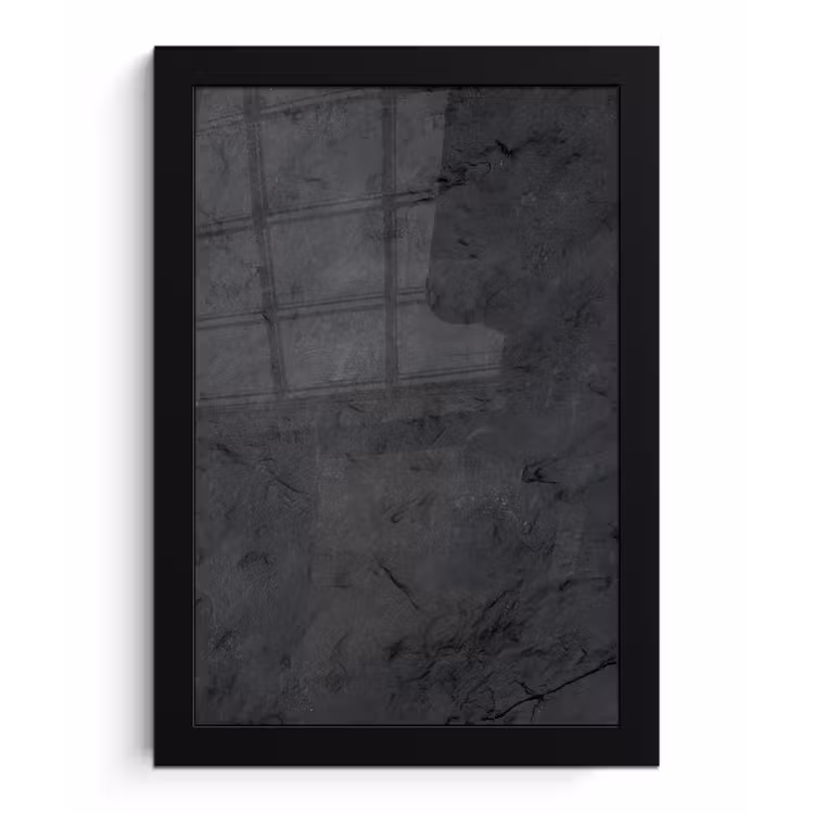 Poster met lijst - Grijs - Cement - Beton - Industrieel - Structuur — 1