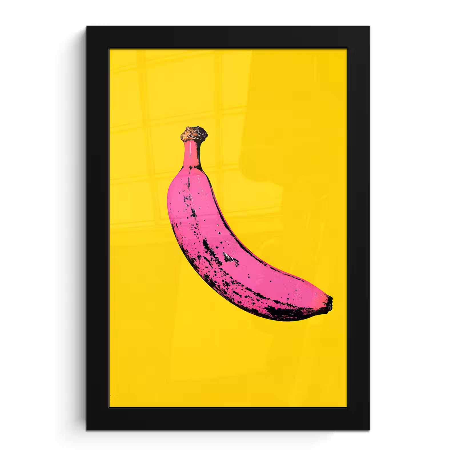 Poster met lijst - Banaan - Grafisch - Geel — 1