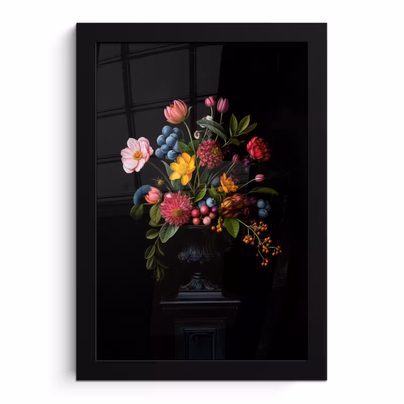 Poster met lijst - Bloemen - Vrolijk - Vaas — 1