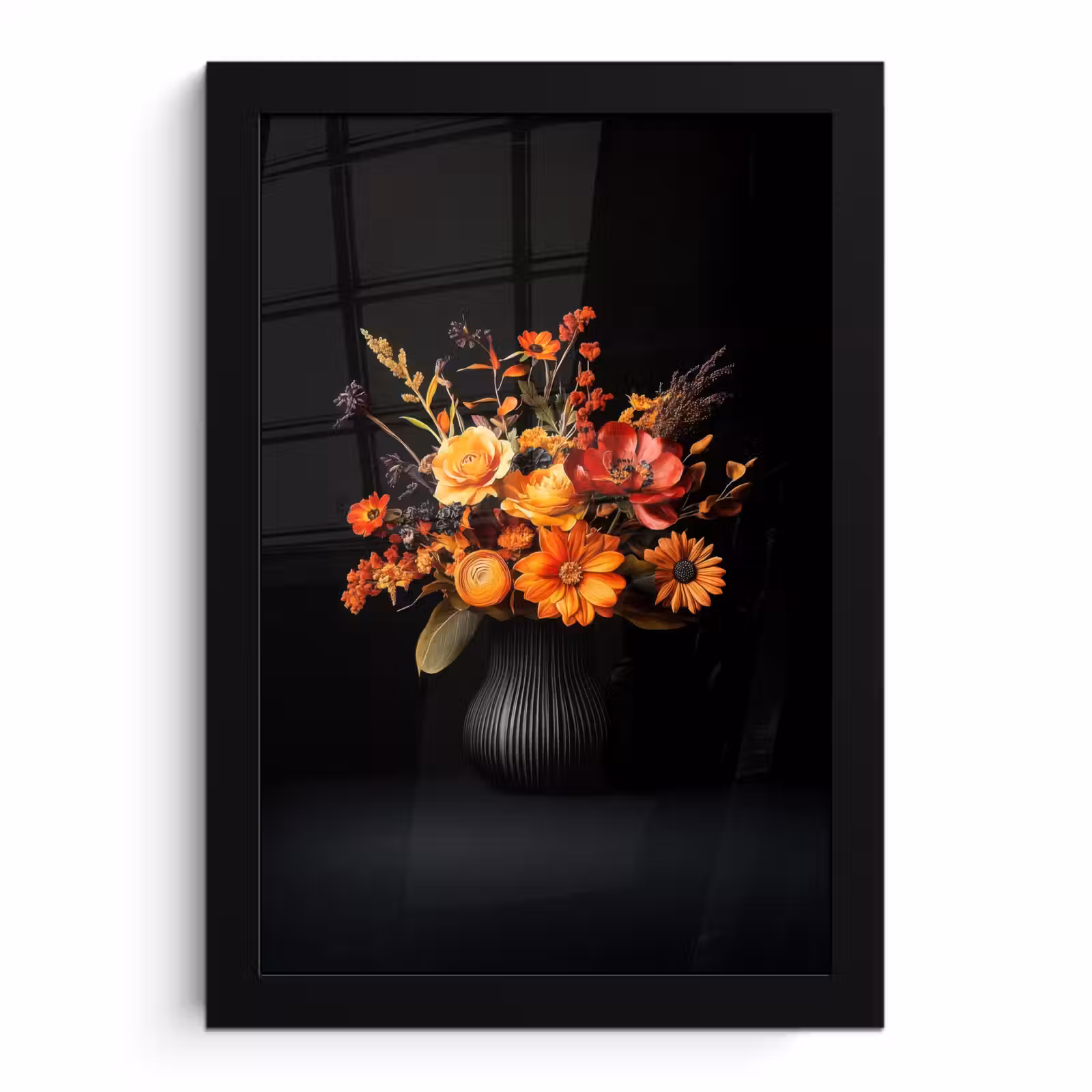 Poster met lijst - Herfst - Boeket - Oranje — 1