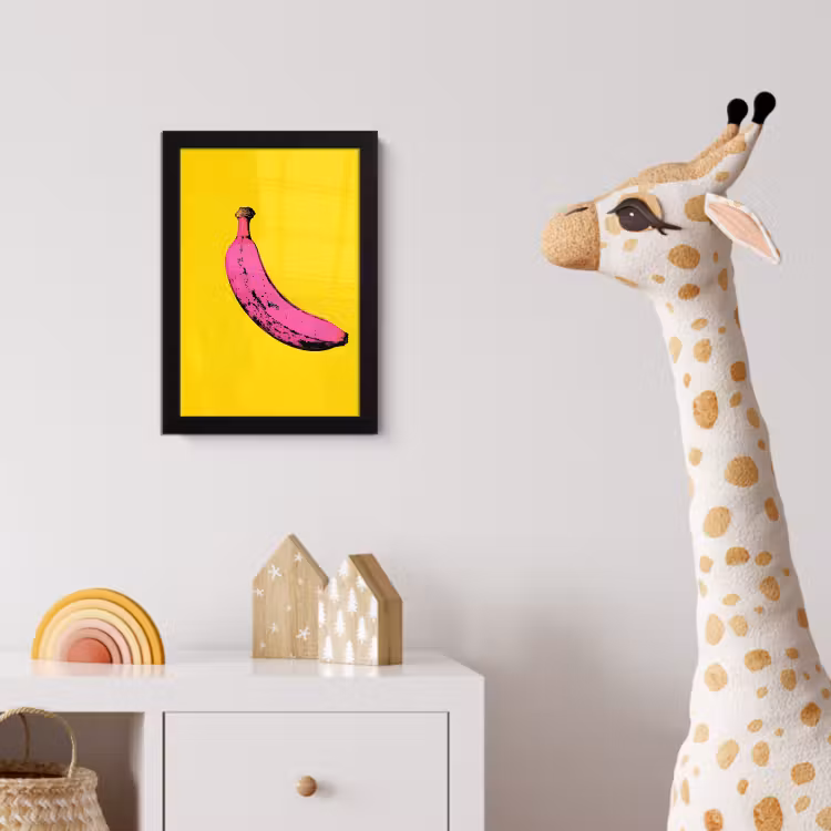 Poster met lijst - Banaan - Grafisch - Geel — 5