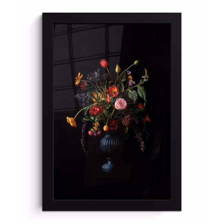 Poster met lijst - Bloemen - Bessen - Klassiek — 1