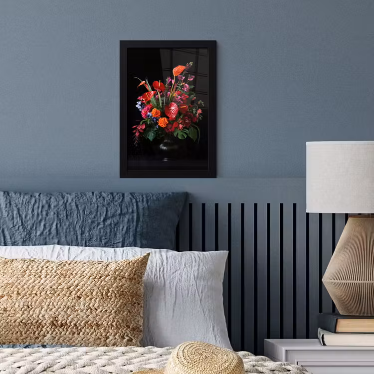 Poster met lijst - Bloemen - Boeket - Sierlijk — 4