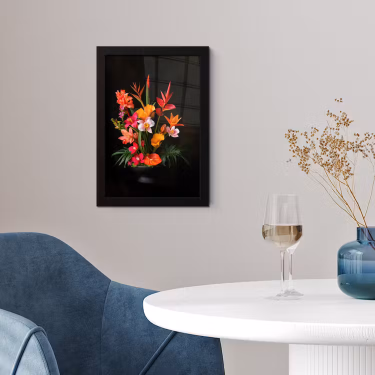 Poster met lijst - Boeket - Bloemen - Exotisch — 2