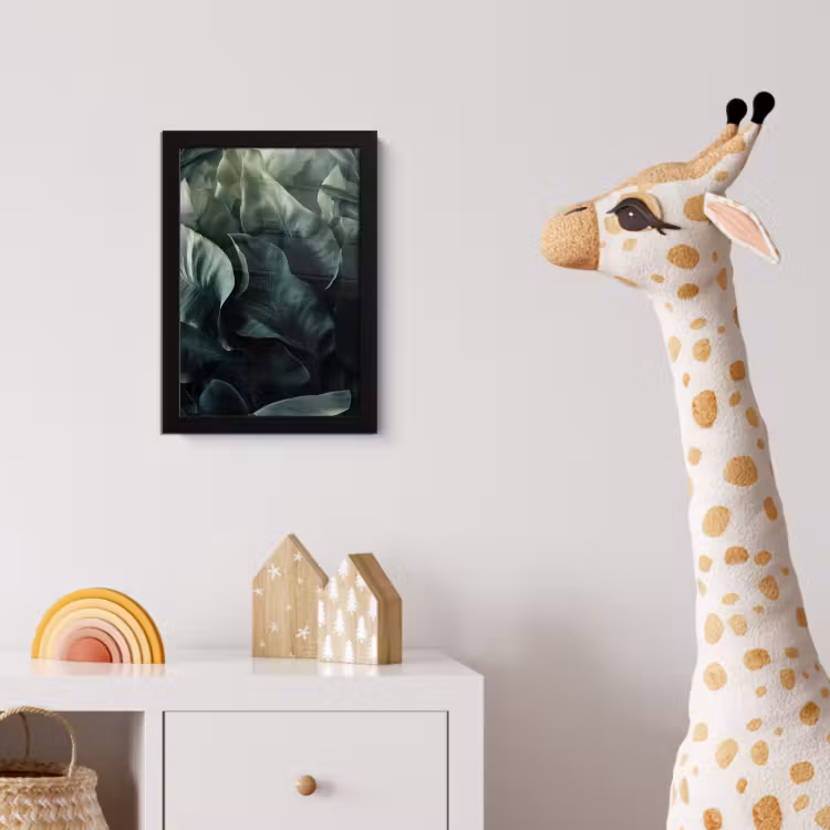 Poster met lijst - Groen - Bladeren - Glad - Nerven — 5