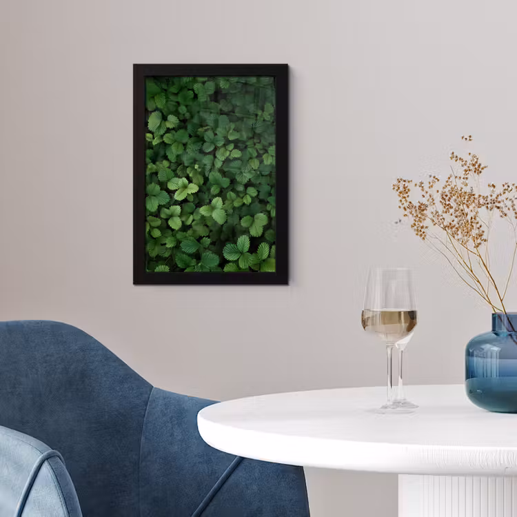 Poster met lijst - Groen - Bladeren - Kartel - Zonlicht — 2