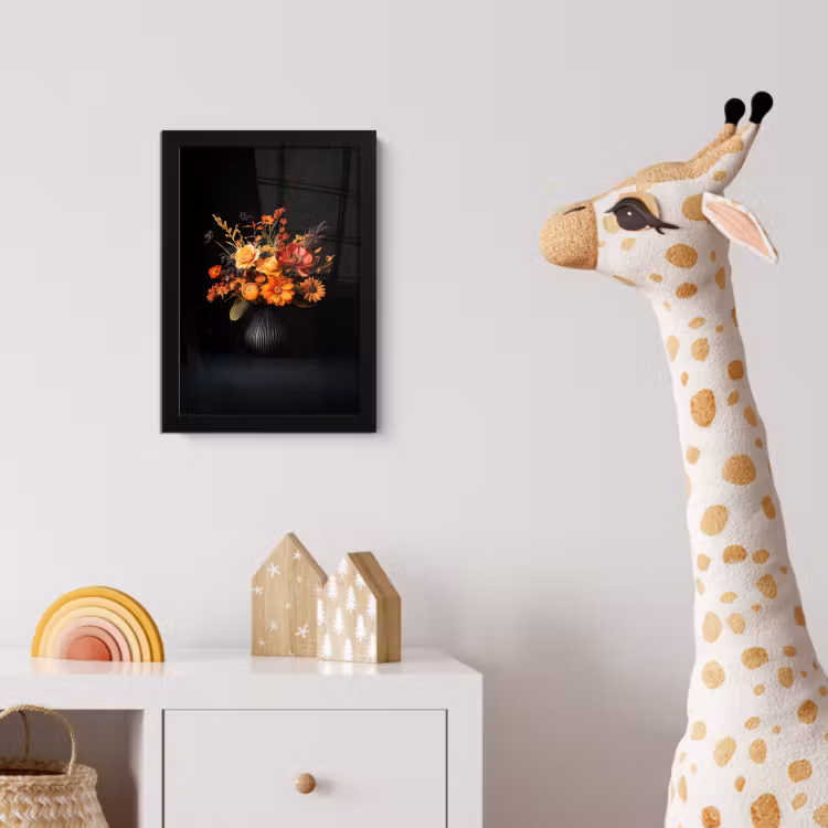 Poster met lijst - Herfst - Boeket - Oranje — 5