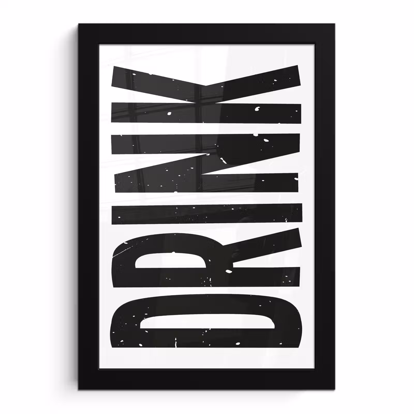 Poster met lijst - Drink - Zwart - Wit - Decoratie — 1