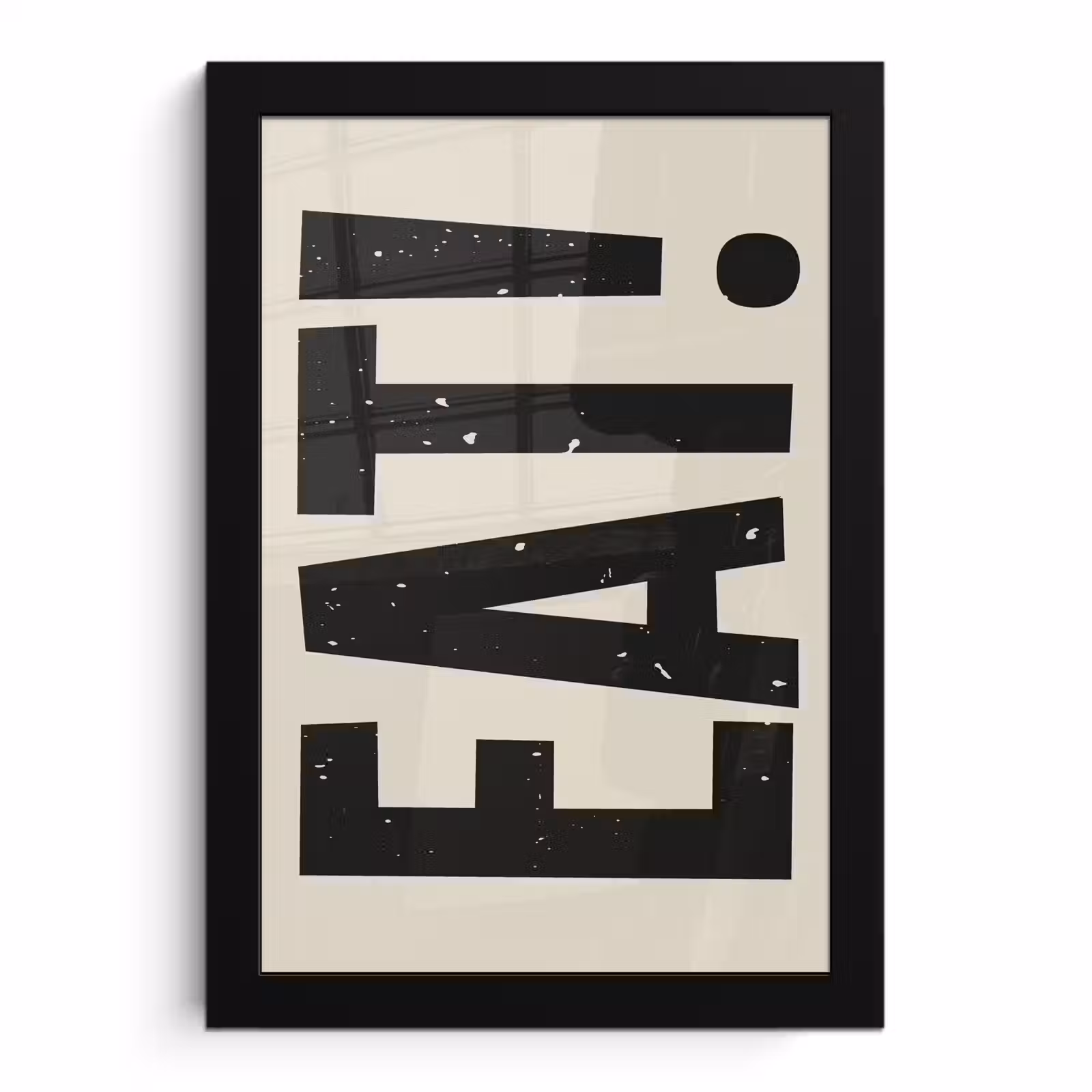 Poster met lijst - Eten - zwart - Japandi - Wit — 1