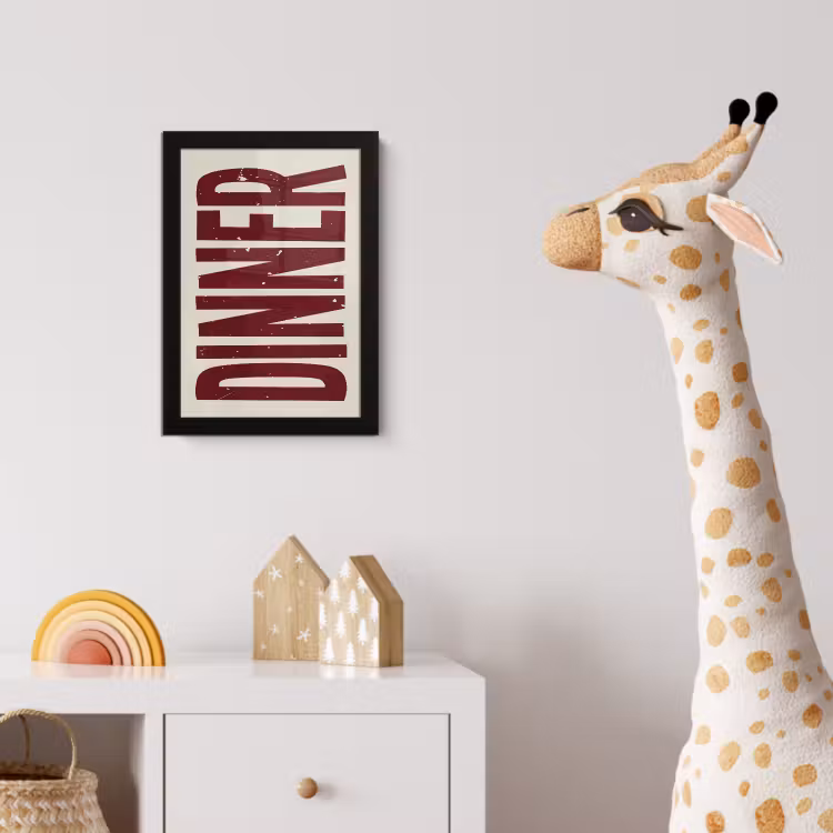 Poster met lijst - Eten - Decoratie - Rood - Vintage — 5