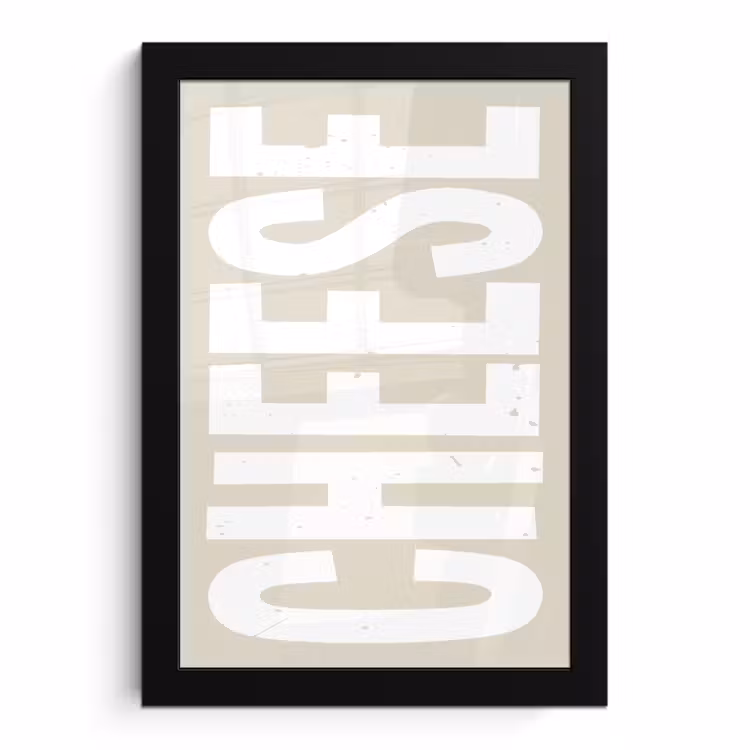 Poster met lijst - Food - Japandi - Cheese - Decoratie — 1