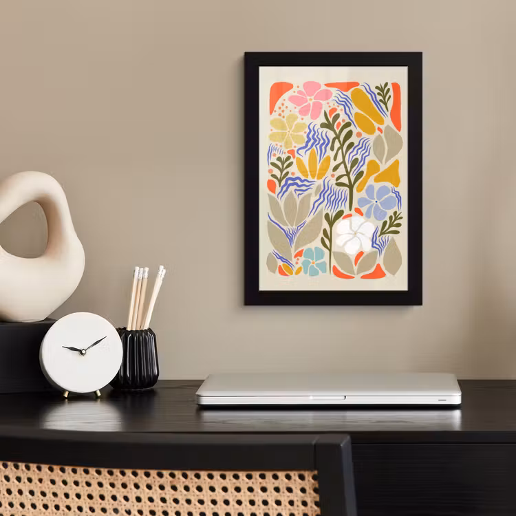 Poster met lijst - Abstract - Bloemen - Bladeren — 3