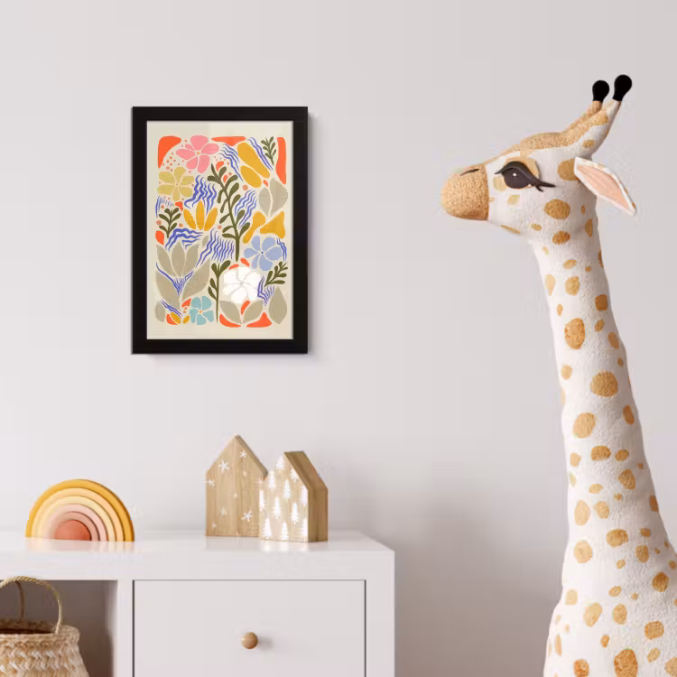 Poster met lijst - Abstract - Bloemen - Bladeren — 5