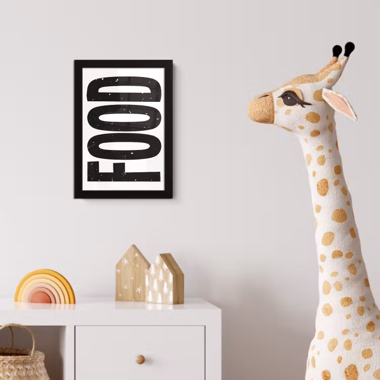 Poster met lijst - Food - Zwart - Wit - Decoratie — 5