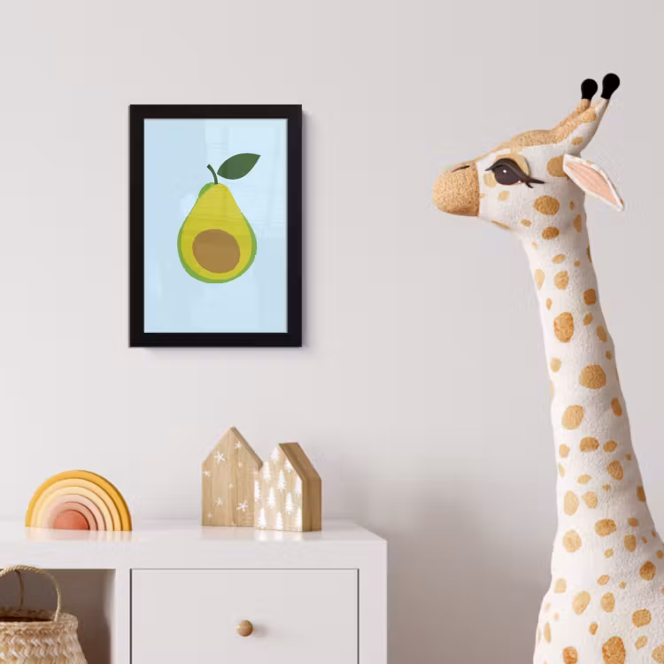 Poster met lijst - Avocado - Illustratie - Groene - Vrucht — 5