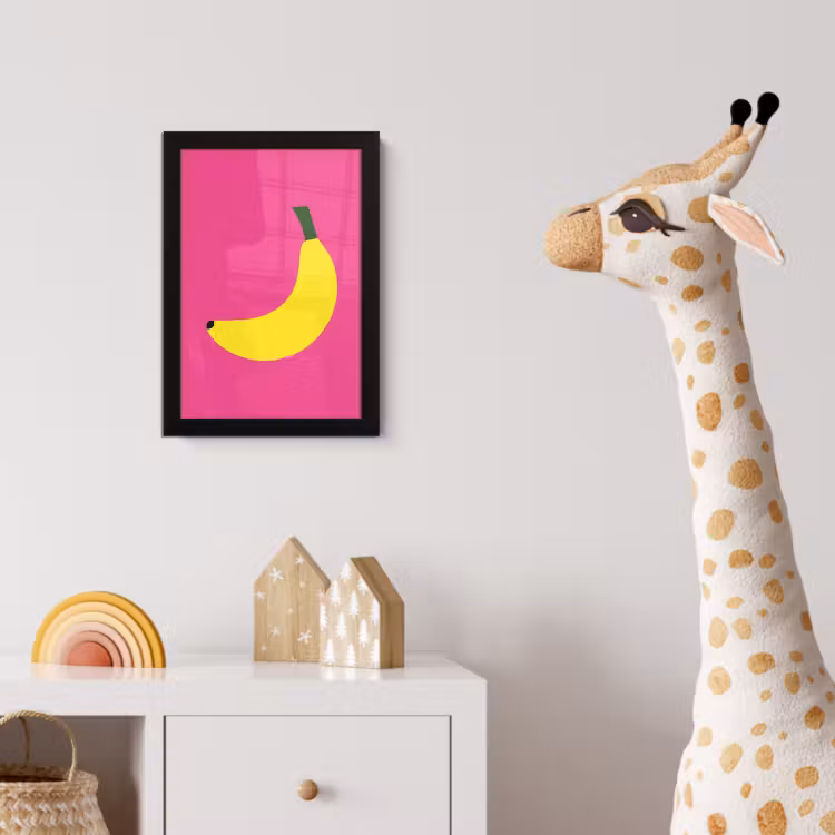 Poster met lijst - Banaan - Geel - Fruit — 5