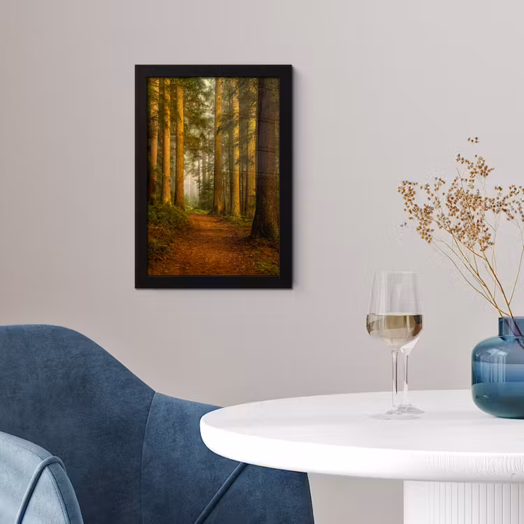 Poster met lijst - Bos - Natuur - Bomen - Landschap - Bladeren — 2