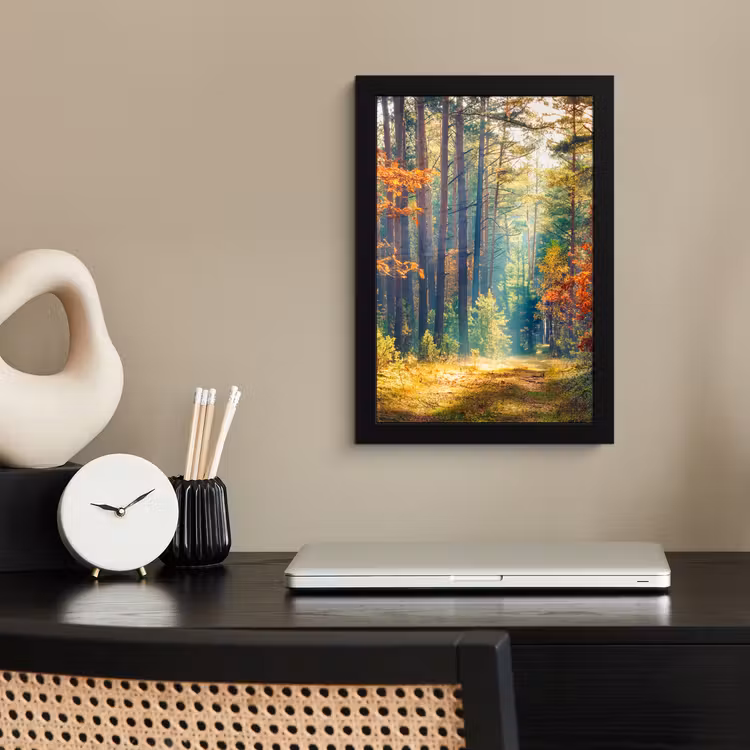 Poster met lijst - Bos - Zon - Natuur - Herfst — 3