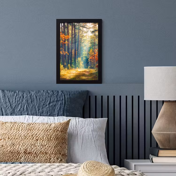 Poster met lijst - Bos - Zon - Natuur - Herfst — 4