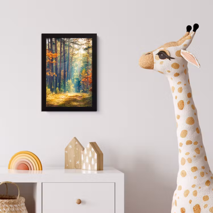 Poster met lijst - Bos - Zon - Natuur - Herfst — 5